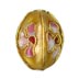 Cloisonne Neck Lace Beads - Oval Gold Color Enamel Flower Arts