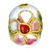 Cloisonne Rosary Beads - Prayer's Bead Supply - White Color Enamel Flower Arts.