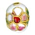 Cloisonne Rosary Beads - Prayer's Bead Supply - White Color Enamel Flower Arts.