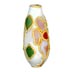 Cloisonne Teardrop Beads - Tear Drop Bead Supply: White Color Enamel Flower Arts.