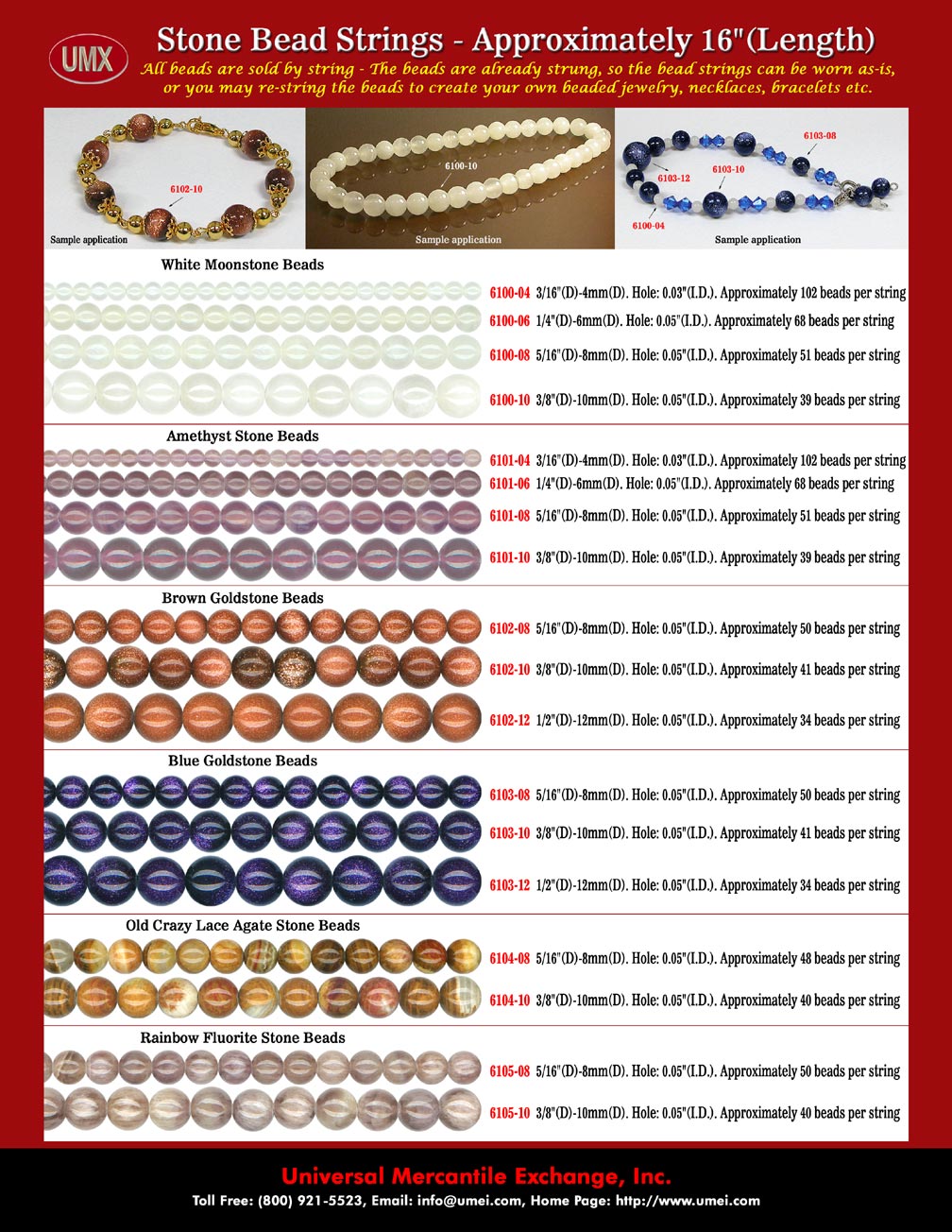 Wholesale Stone Beads Catalogs: Stone Beads and Stone Bead Supply.