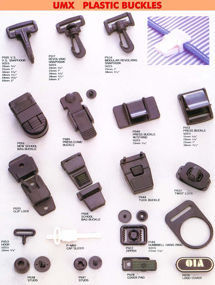 Plastic Snap Hooks, Hooks, buckles, Studs, Locks