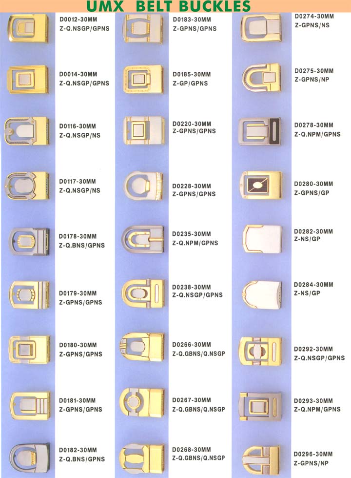 large picture of belt buckles with clamp series 3-1