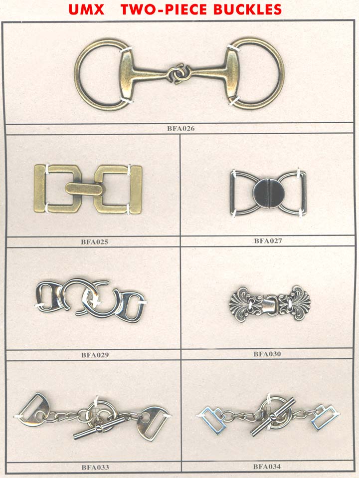 large picture of two-piece buckles with hooks B-1