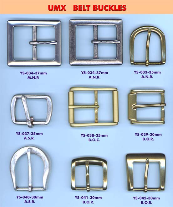 Buckle Series YS-034 to YS-042: Fashion Buckles: Jeans buckles: Shoe Buckles: Belt Buckles - Buckle Series