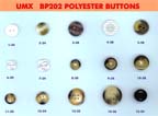 BP202: Polyester Buttons, 2-hole, 4-hole, Sew-Through Buttons, Clothing Buttons