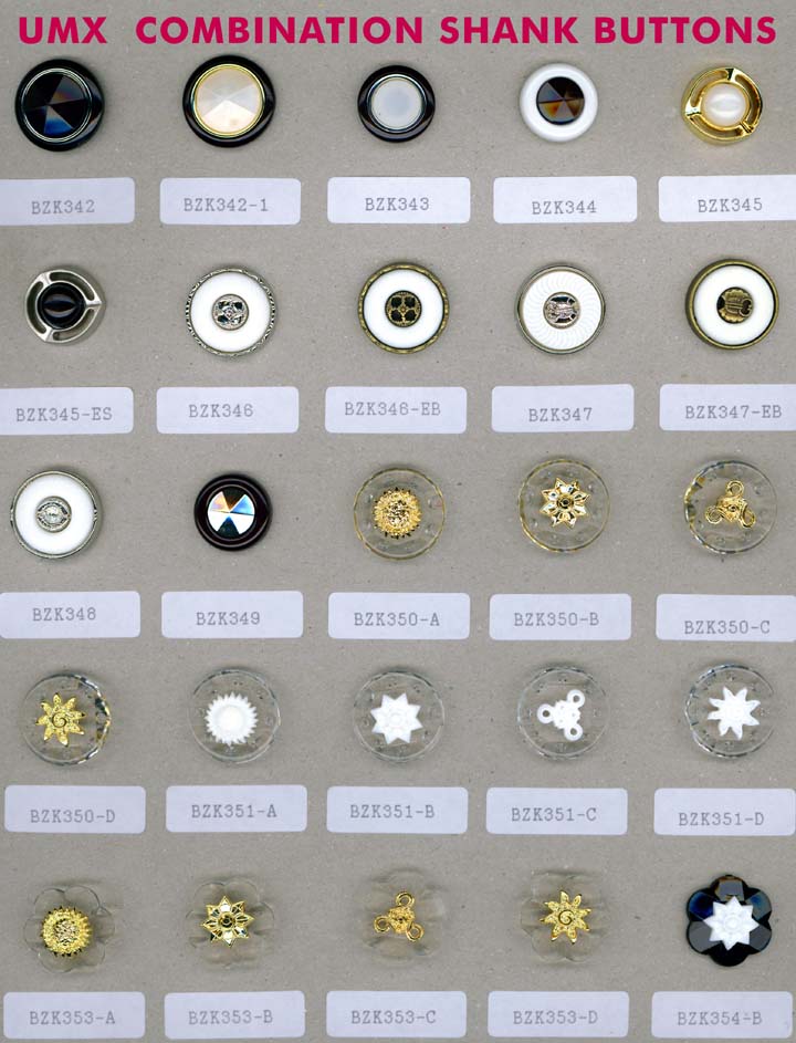 large picture of combination shank buttons series B-1