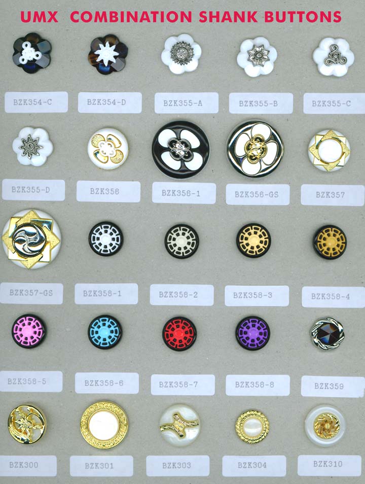 large picture of combination shank fashion buttons series B-2