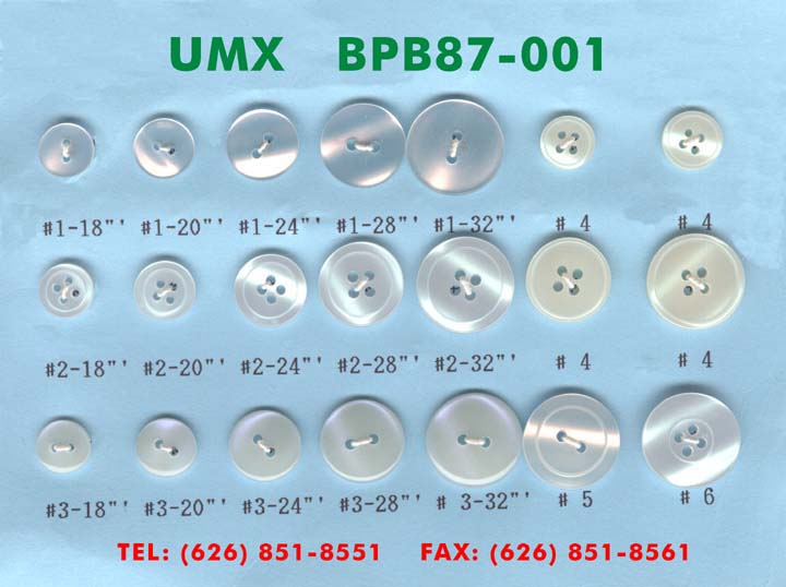 large picture of polyester button bpb87-001-10 series