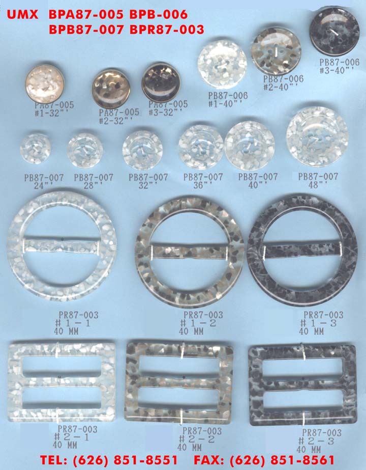 large picture of polyester button+adjuster set sereis 3