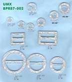 polyester button+slide adjuster matching set series 2