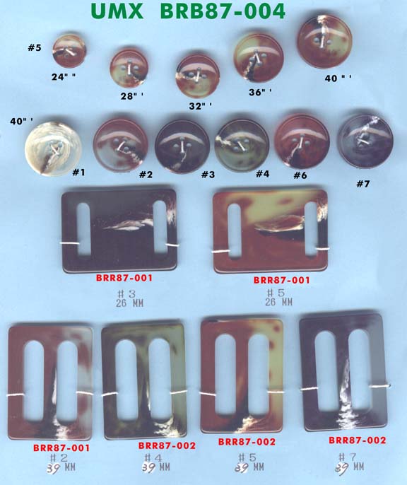 polyester button brb87-004-8