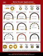 Fashion Metal Beads 90,91,96, and 97 Special Applications For Fashion Purses, Handbags, Wood Jewelry Boxes , Cigar Box Purses, Wooden Cigarboxes