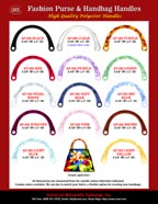 Plastic Handles: Big Size Plastic Handles with Round Holes For Purse Straps.