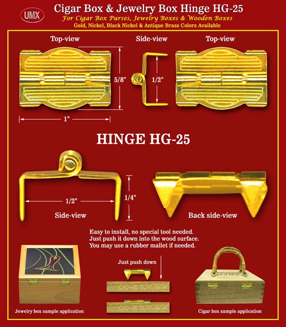 UMX LT-25 Metal Latch: Cigar Box, Jewelry Box, Wood Boxes Hardware Accessory