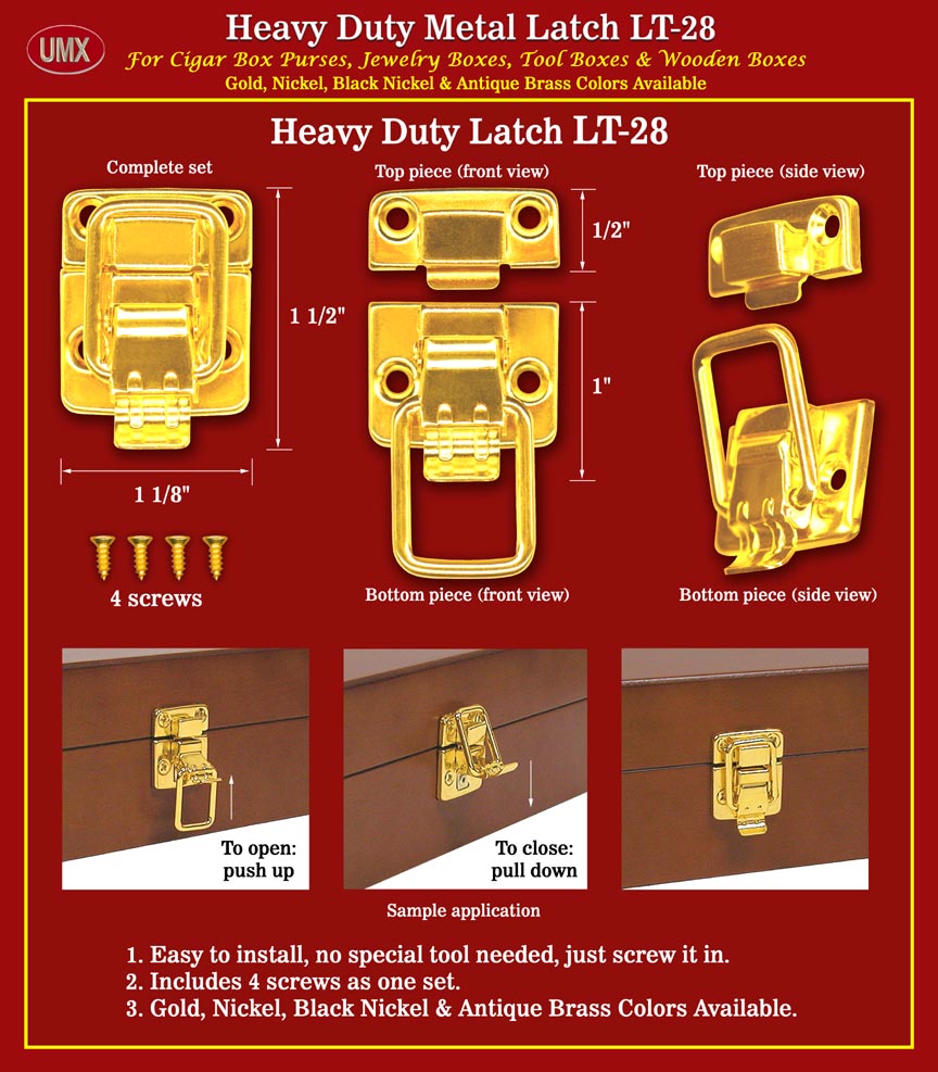 Tool discount box latches