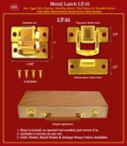 Semi Heavy Duty Low Profile Toolbox Latch: Square Toolbox Latch Locking Hardware.