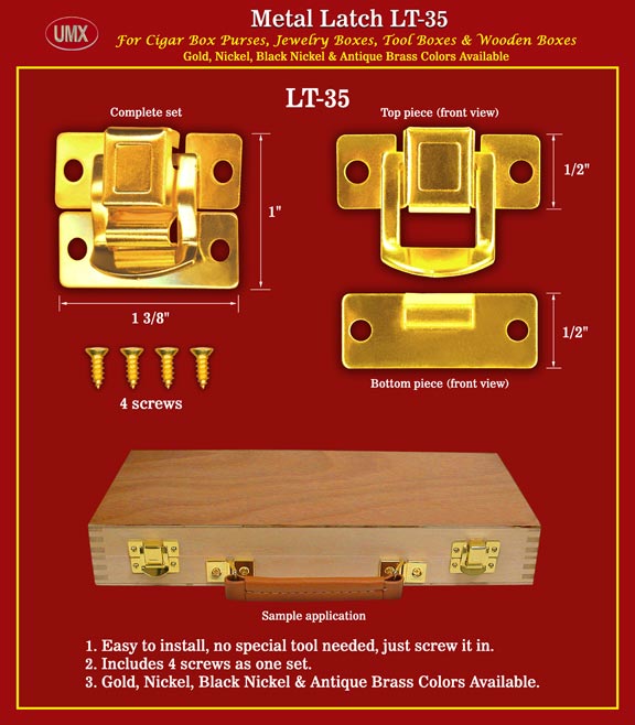 Square Tool Box Latch: Semi Heavy Duty Low Profile Tool Box Latches.