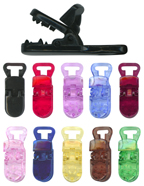 Non-Metal Plastic Clips: Pacifier, Fabric Straps, Head Strap Fastener Supplies