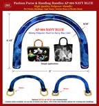 Cigar Box Purse Handles, Cigar Purse Handles Supplies: AP-084 Navy Blue Color Plastic Handle