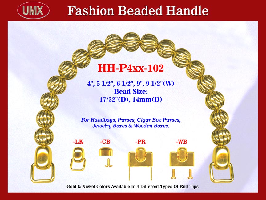 Beaded Purse Handles HH-P4xx-101 For Fabric Purses