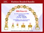 Beaded Purse Handles HH-P4xx-121 For Woman's Purse