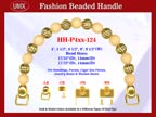 Beaded Purse Handles HH-P4xx-124 For Lady Purses