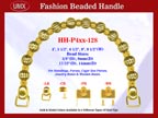 Designer Purse Handles HH-P4xx-128 For Beaded Designer Purse