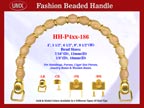 Beaded Purse Handles HH-p4xx-186 For Fabric Purses