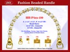 Designer Handbag Handle HH-p4xx-199 For Beaded Designer Handbags