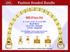 Designer Handbag Handles HH-p4xx-201 For Beaded Evening Handbags