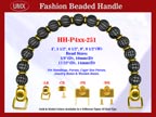 Designer Handbag Handles HH-P4xx-251 For Beaded Evening Handbags