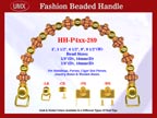 Bone Beads Handbag Handle, Antique Beads Purse handle HH-Pxx-289 Designer Purse Hardware