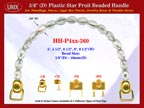 HH-P4xx-360 Cigar Handbag Purse Handle: Cigar Box Handbag Star Fruit Beads Purse Handle: Box Handbag Handles