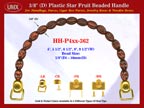 HH-P4xx-362 Cigar Handbag Purse Handle: Cigar Box Handbag Star Fruit Beads Purse Handle: Box Handbag Handles