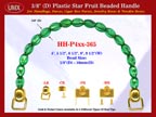 HH-P4xx-365: Cigar Box Handbag Purse Handle: Box Handbag Star Fruit Beads Purse Handle: Cigar Box Handbag Handles