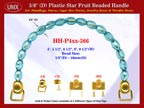 HH-P4xx-366: Cigar Box Handbag Purse Handle: Box Handbag Star Fruit Beads Purse Handle: Cigar Box Handbag Handles