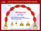 Box Purse Handle: Cigar Box Purse Handle, Star Fruit Beads Beaded Box Handles: Box Purse Handles - HH-Pxx-339