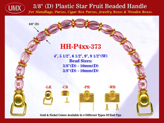 Wood Cigar Handbag Purse Handle: Wood Cigar Box Handbag Star Fruit Beads Purse Handle: Wood Box Handbag Handles - HH-Pxx-373