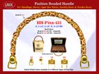 Wholesale Handbags Handle HH-Pxx-433 With Mixed Pictorial Bali Beads and Donut Beads.