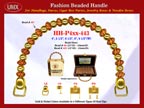 Wholesale Handbag Handles HH-Pxx-443 With Spiral Bead Patterns Crafted Bali Beads