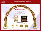 Wholesale Handbag Handle HH-Pxx-451 With Crafted Nugget Beads, Artful Tube Beads