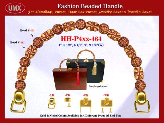 The wholesale custom jewelry box handles are fashioned from mixed wholesale sphere beads and wholesale holy beads.