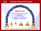 HH-P4xx-61 Stylish Beaded Handle For Handcrafted Wooden Jewelry Boxes, Cigar Box Purse, Cigarbox, Handbag and Purses