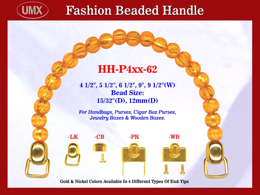 HH-P4xx-62 Stylish Beaded Handle For Handcrafted Wood Jewelry Box, Wooden Cigar
Box Purse, Cigarbox, Handbags and Purses