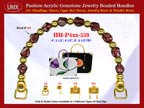 Garnet Jewelry Beads, Acrylic Garnet Beads For Women's Fall Handbag Handle: HH-Pxx-539