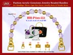Lilac Jewelry Beads, Acrylic Lilac Beads For Women's Jewelry Handbag Handle: HH-Pxx-551