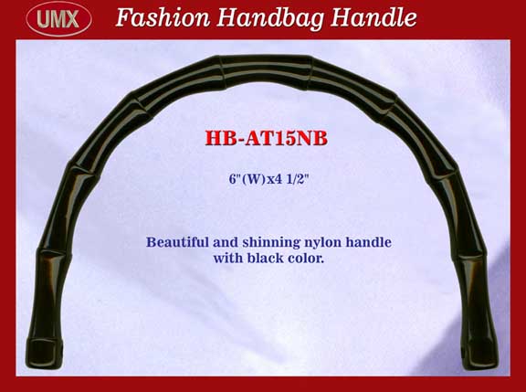 BAMBOO STYLE NYLON PURSE, HANDBAG HANDLE: HB-AT15NB