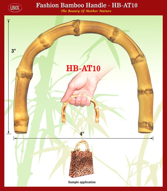 Stylish Fashion bamboo purse handle: HB-AT10 4" handle with Natural Bamboo
Root Color