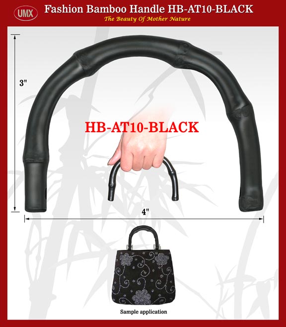 Ogquaton 1 x Bamboo Wood Hand Bag Handbag Handles for Handcrafted Handbag DIY Bags Accessories 2 Colors Premium Quality